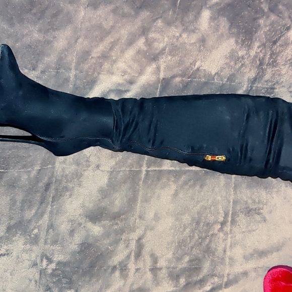 Over the knee, Suade, lace up, stiletto, Boots - Picture 13 of 13